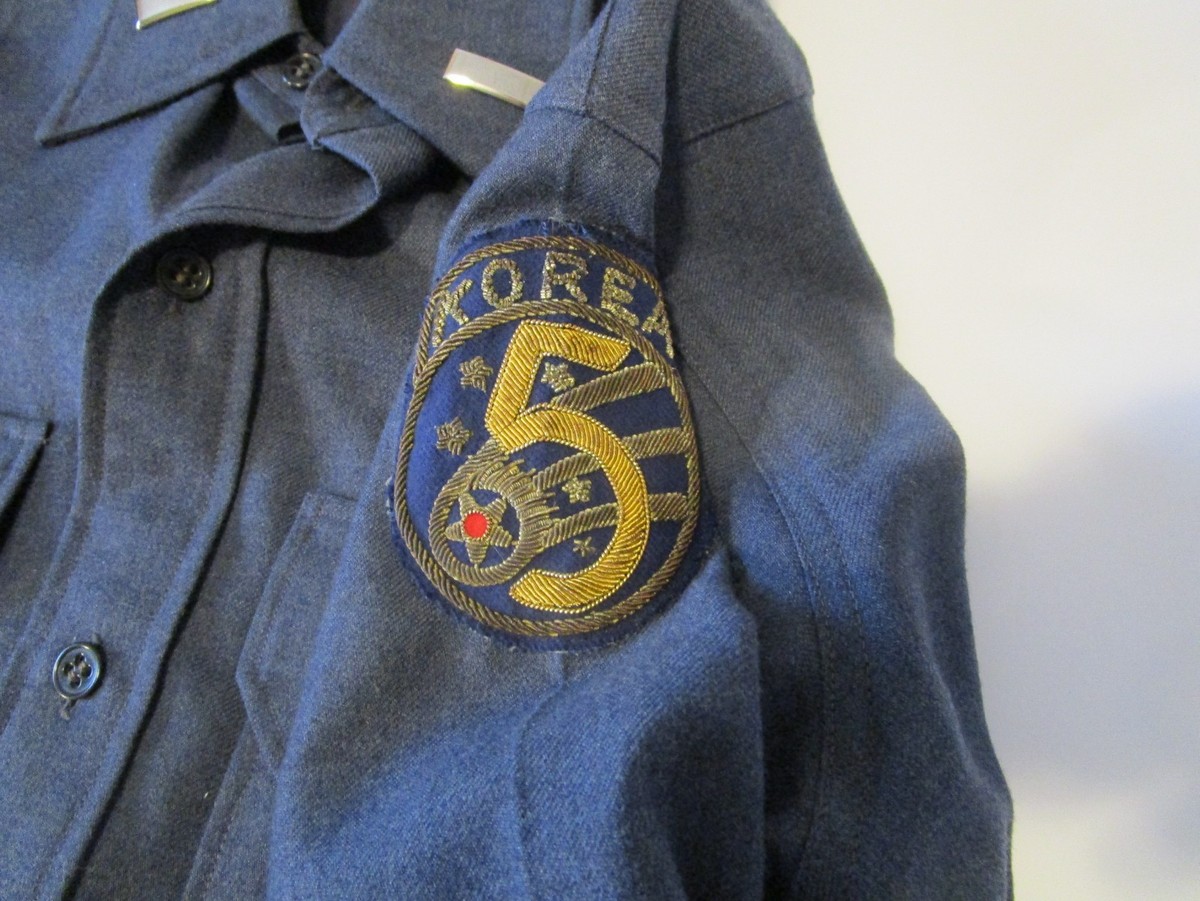 Korean War 5th Air Force Wool Shirt Bullion Patch Made in Japan | eBay
