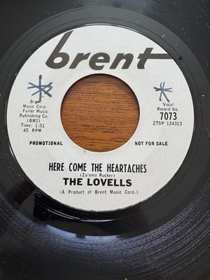#ad The Lovells Here Come The Heartaches My Time To Cry PROMO 45 Northern Soul NM $54.88