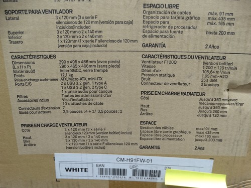 NZXT H9 Flow All-White Dual-Chamber Tempered Glass ATX Gaming PC Case - Picture 7 of 9