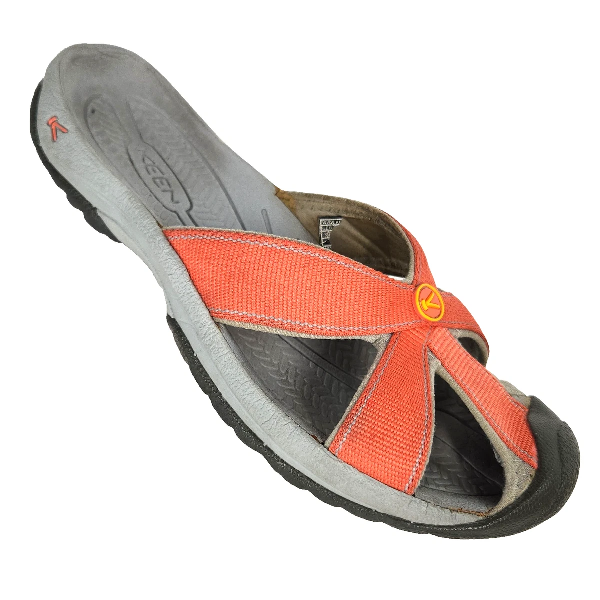 KEEN Bali Women\'s Brown Slip-On Sandals Buy KEEN Bali Leather Slide Sandals, Chipmunk/Birch, 7.5 at  main image 4