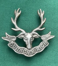 The Seaforth Highlanders - 100% Genuine British Army Military Cap Badge.