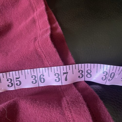 Vintage Old Navy Red Maroon Burgundy & White Dress Sze XXL Collar & Cuff Stretch - Picture 16 of 16
