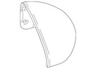 Genuine Honda Mirror Cover 76201-TVA-A31ZF
