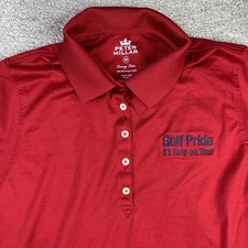 Peter Millar Polo Women’s Medium Red Short Sleeve Golf Pride Align Logo