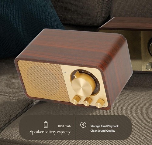 Altavoz Bluetooth Portátil Retro Vintage - Imagen 5 de 15