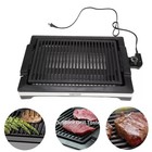 1600W Electric Smokeless Indoor Grill, Non-Stick Grilling Grate For Cooking BBQ
