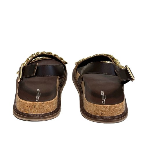 Kelsi Dagger NWB Brooklyn Script Slingback Sandal Buffalo Brown Size 10 - Picture 8 of 11