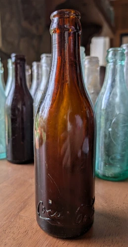 RARE Amber Coca-Cola, New Albany MS, Root Soda Bottle, VINTAGE