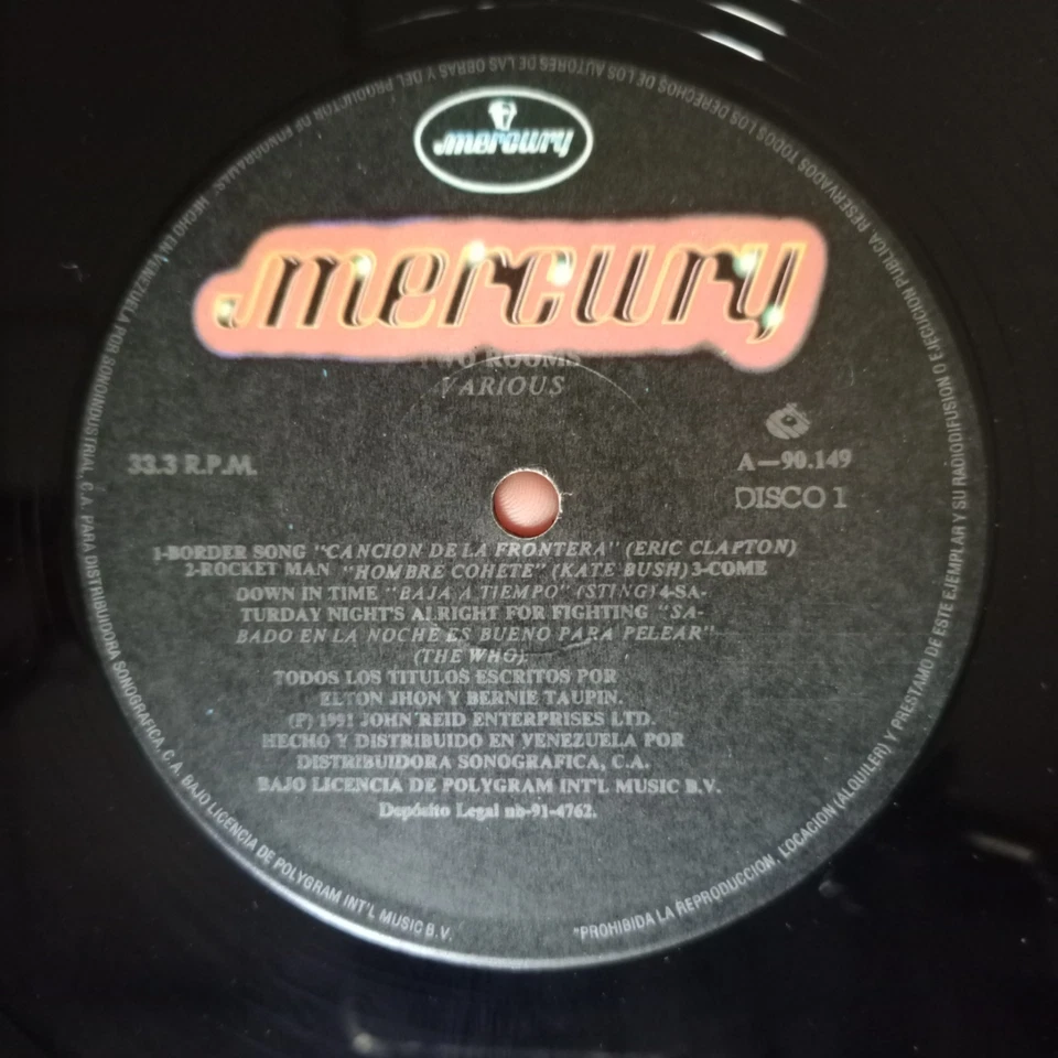 Two Rooms: Celebrating The Songs Of Elton John & Bernie Taupin [1991] Vinyl 2xLP - Image 3 of 4