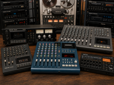 TASCAM TEAC CASSETTE AND PORTASTUDIO MULTITRACK MIXER RECORDER