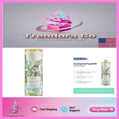 Moisturizing Eucalyptus & Mint Hand Soap Refill - 33.8 FL OZ Aromatherapy Wash