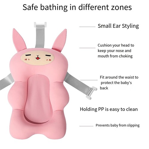 Portable And Foldable Bath Cushion Soft And Comfortable For Little One S Bath - Picture 2 of 6