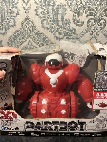 ROBOT CONTROLADO POR APLICACIÓN BLUETOOTH DARTBOT CON TIRADOR DE DARDOS JUGUETE CAJA DAÑADA NIÑOS - Imagen 2 de 6