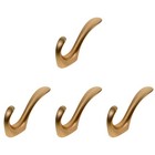 4pcs Wandhaken Metall Kleiderbügelhelke Hanging Haken Badezimmerhaken für