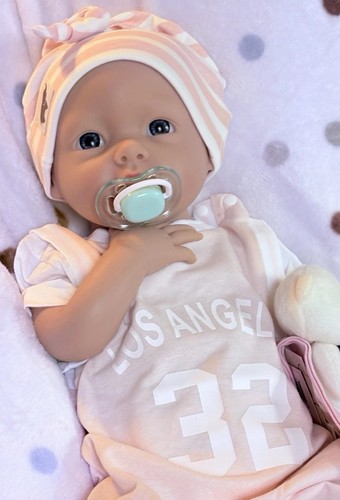 20” Full Silicone Reborn Baby Girl Doll Soft Floppy Lifelike Pacifier 8 lbs Cute - Picture 16 of 23