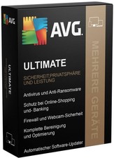 AVG ULTIMATE 2026, 10 Geräte, 3 Jahre TuneUp, Internet Security, VPN, Antitrack