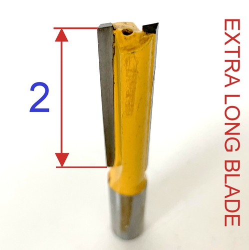 1 pc 1/2" SH 2" Blade Extra Long Straight Router Bit sct-888 - Picture 9 of 12