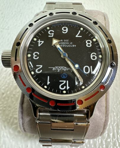 Reloj Pulsera Vostok Amphibian Diver Mecánico Cuerda Automática Nuevo Estado - Imagen 4 de 10