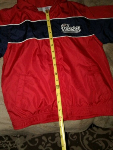 NFL New England Patriots RED Jacket BOYS KIDS XS SIZE 6-7 ZIPUP SALE - Picture 2 of 12