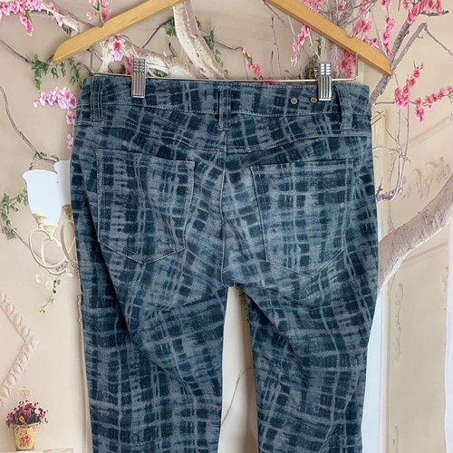 Cabi Women’s Gray Blue Grid Curvy Skinny Jeans Women's Size 2 Style #3049 - Picture 7 of 9