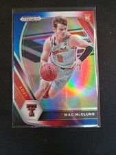 2021-22 Panini Prizm Draft Picks Basketball Mac McClung RC #39 RWB