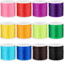 Hilo Elastico Para Joyeria Cordon de Cuentas Para Pulseras Collares 12 Rollos