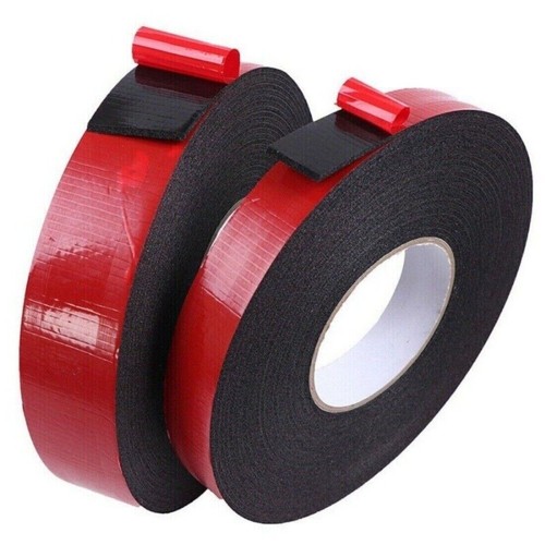 Doppelseitiges Kfz-Klebeband Schaumstoff 2mm Schwarz Selbstklebend Extra Stark - Bild 10 von 14