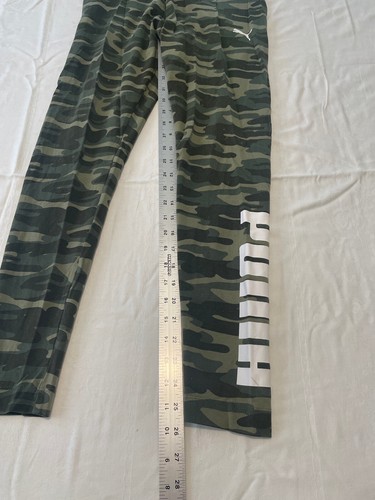 Womens Puma Essential+ Logo Camo Legging US Grape Leaf Medium - Picture 3 of 8