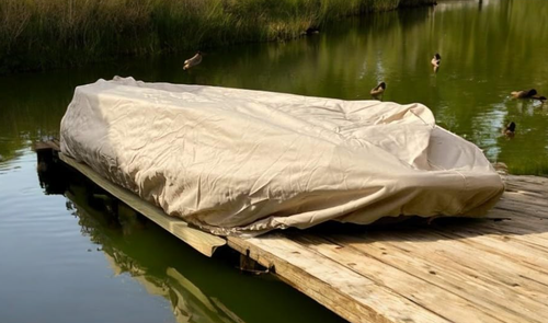 CRO Nature Proof Cover for Water Feather Duck Kayak 16oz Canvas Outdoor Storage - Picture 1 of 4