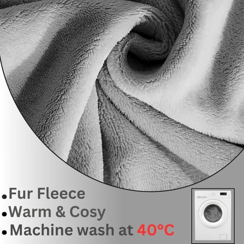 TEDDY FLEECE FITTED SHEET THERMAL WARM BEDDING SINGLE DOUBLE KING SUPER KING - Picture 31 of 44