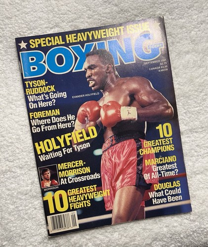 BOXING SCENE MAGAZINE SEPTEMBER 1991: SPECIAL HEAVYWEIGHT ISSUE HOLYFIELD COVER - Picture 18 of 23