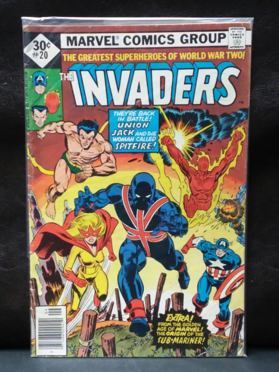 Marvel The Invaders #20 First Full Union Jack II Appearance 1977 Diamond  Variant