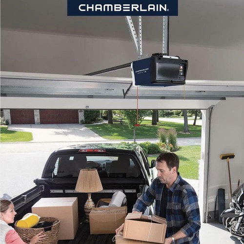 1/2 HP Garage Door Opener Heavy Duty Chain Drive Chamberlain Remote Wall - Picture 5 of 12