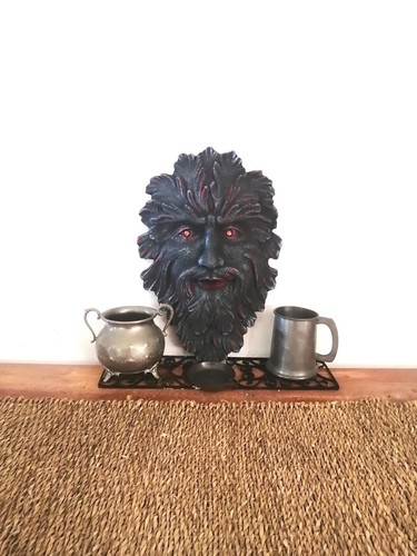 Leshy Green Man Forest Demon Offering Altar Kit, - Picture 6 of 10