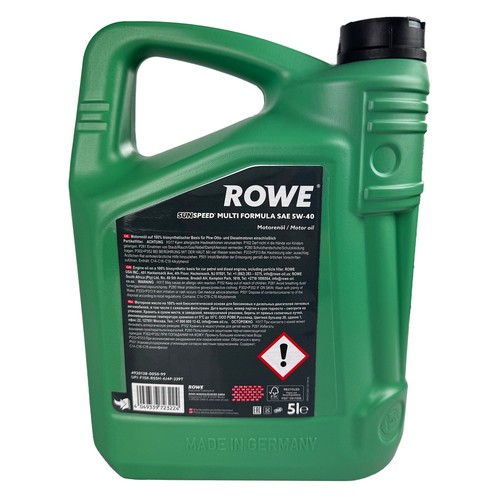 9L Rowe SUNSPEED MULTI FORMULA SAE 5W-40 BMW Longlife-04 MB 229.31/229.51 - Bild 3 von 5