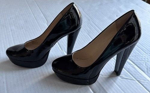 Calvin Klein Women’s Black High Heels Pumps Slip On Dress Shoes Sz 6M Carley SEE - Picture 15 of 20