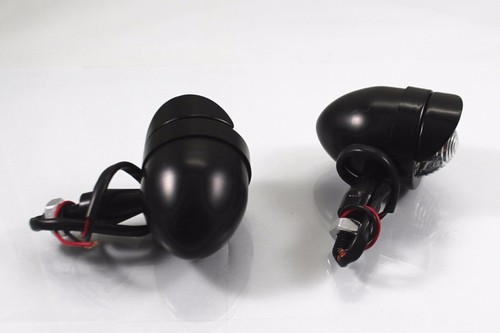 Clignotant moto noir CB CG GN 125 Café Racer Custom Vintage - Picture 5 of 6