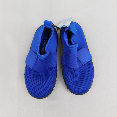 Swiggles Toddler Boys Mesh Hook & Loop Closure Water Shoes Blue 7-8 Medium #5017 - Picture 3 of 8