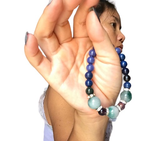 Boho Style Chakra Stone Bracelet Yoga Meditation Energy Healing Nature stones - Picture 15 of 19