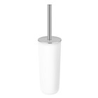 PIXNOR Toilet Brush and Holder Set Stainless Steel Grip Compact Modern Design