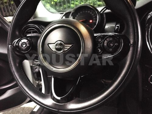 AU STOCK Gloss Black Steering Wheel Switch Trims MINI Cooper F54 F55 F56 F57 F60 - Picture 3 of 10