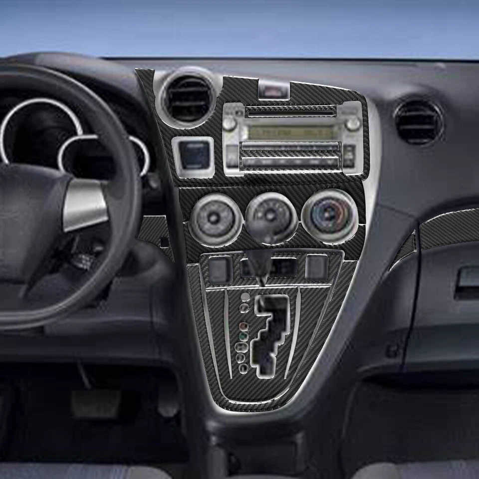 Kits completos de molduras interiores de fibra de carbono de 27 piezas para Toyota Matrix Pontiac Vibe Foto 3 de 4