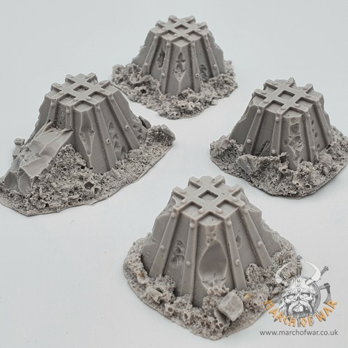 Dragons Teeth Tank Traps 28mm Resin table top Wargames Scenery bolt action - Picture 29 of 38