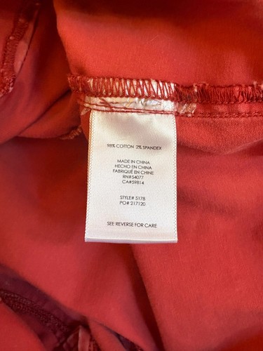 CAbi Nantucket Red 5178 Hutton Jogger Pants Women’s Size 8 - Picture 9 of 10