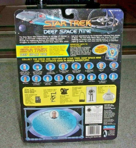 1994 Playmates Star Trek Deep Space Nine Com. Sisko Action Figure Space Caps - Picture 2 of 2