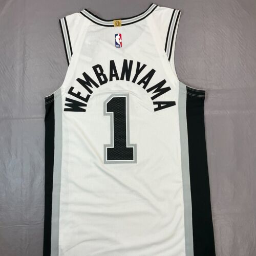 New Victor Wembanyama San Antonio Spurs Authentic Sewn Jersey Sz 40 S $200 - Picture 9 of 15