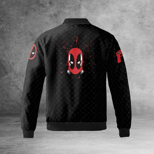 Never Too Old For Deadpool Superhero Black & Red Themed Jacket