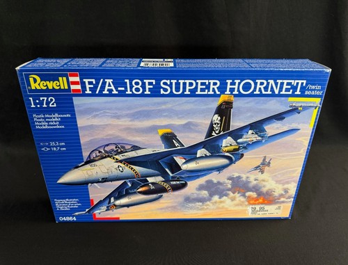 REVELL F/A-18F SUPER HORNET TWIN SEATER 1/72 SCALE MODEL KIT 04864 JET AIR PLANE