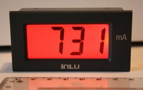 12 V Volt Thermometer Amperemeter Voltmeter Einbauanzeige mit Beleuchtung rot - Bild 4 von 5