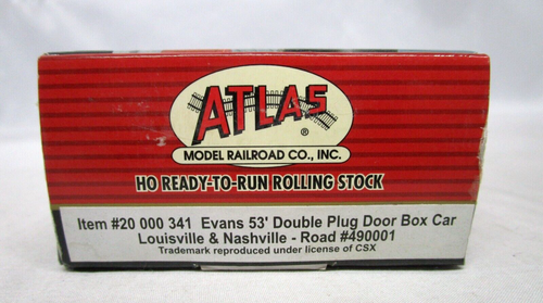 Atlas HO Scale L&N Louisville Nashville Evans 53' DPD Box Car #490001 NOS Sealed - Picture 3 of 3